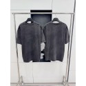BALENCIAGA Wheat Ear Scissors Shield Short Sleeve - Dark Gray