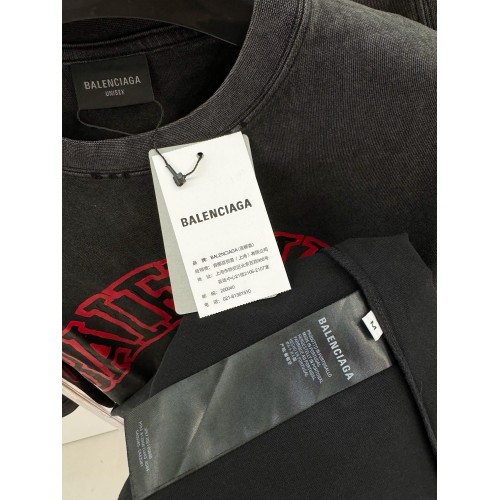 BALENCIAGA Wheat Ear Scissors Shield Short Sleeve - Dark Gray