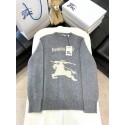 BURBERRY 2025SS Early Spring New Warhorse Wool Sweater - Gray BURBERRY 2025SS Early Spring New Warhorse Wool Sweater - Gray