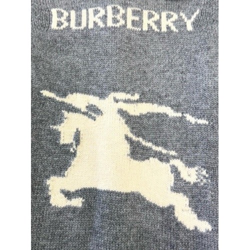 BURBERRY 2025SS Early Spring New Warhorse Wool Sweater - Gray BURBERRY 2025SS Early Spring New Warhorse Wool Sweater - Gray