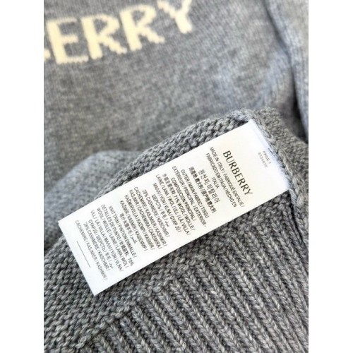 BURBERRY 2025SS Early Spring New Warhorse Wool Sweater - Gray BURBERRY 2025SS Early Spring New Warhorse Wool Sweater - Gray