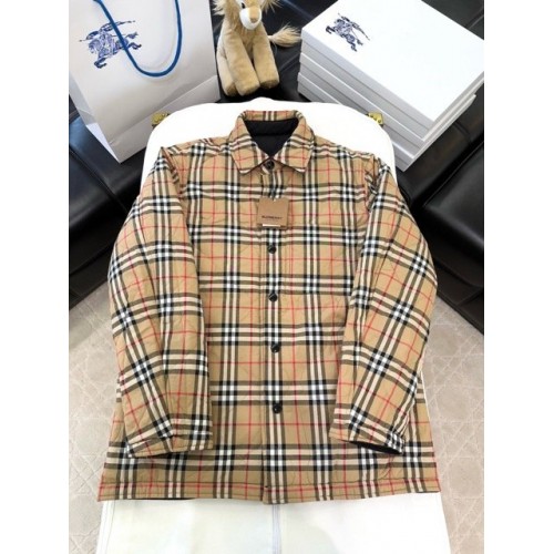BURBERRY Classic Check Double-sided Cotton Jacket BURBERRY Classic Check Double-sided Cotton Jacket