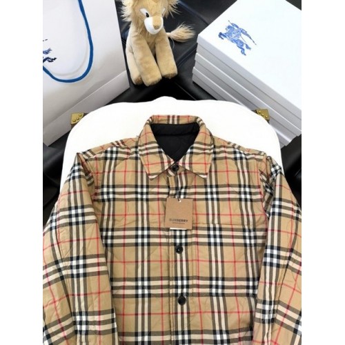 BURBERRY Classic Check Double-sided Cotton Jacket BURBERRY Classic Check Double-sided Cotton Jacket