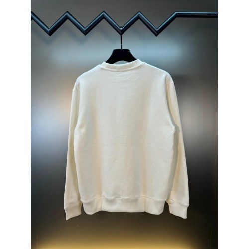 BURBERRY EKD Cotton Sweatshirt - White