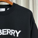 BURBERRY Logo Cotton Sweatshirt - Black