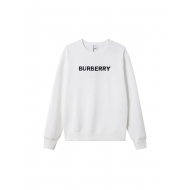 BURBERRY Logo Cotton Sweatshirt - White