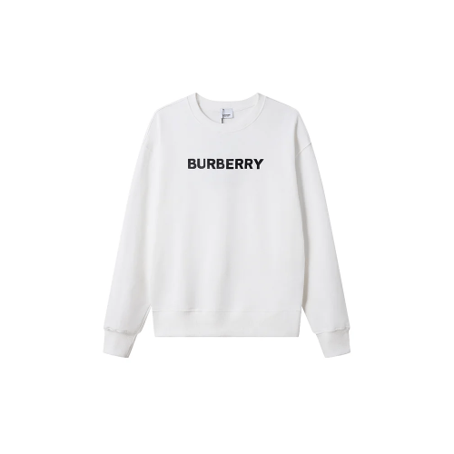 BURBERRY Logo Cotton Sweatshirt - White