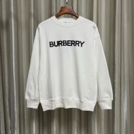 BURBERRY Logo Cotton Sweatshirt - White