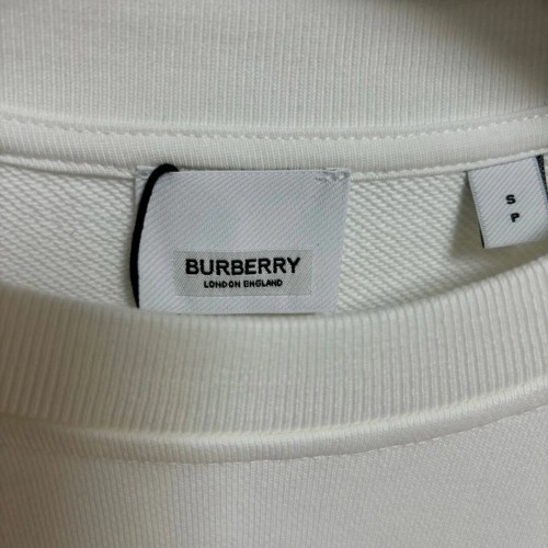 BURBERRY Logo Cotton Sweatshirt - White