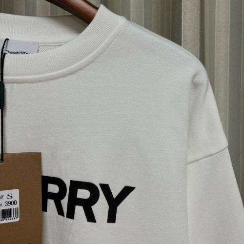 BURBERRY Logo Cotton Sweatshirt - White