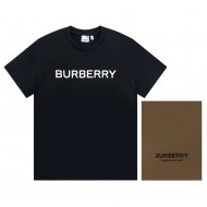 BURBERRY Logo Cotton T-shirt - Black