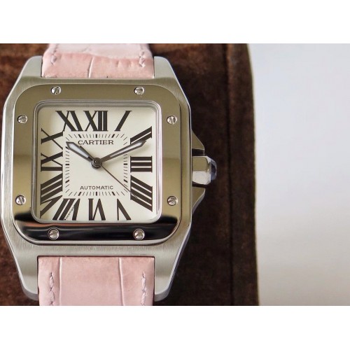 CARTIER Santos 100 Small - 33MM Pink