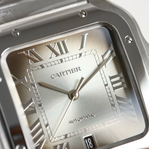 CARTIER Santos De Cartier Large - 39.8MM Grey Stainless Steel