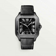 CARTIER Santos De Cartier Medium - 39.8MM Matte Black