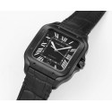 CARTIER Santos De Cartier Medium - 39.8MM Matte Black