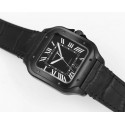 CARTIER Santos De Cartier Medium - 39.8MM Matte Black