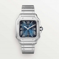 CARTIER Santos Gradient Medium -  39.8MM Blue Stainless Steel