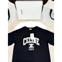 CELINE 2025SS Arc De Triomphe Print Short Sleeves - Black