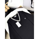 CELINE 2025SS Arc de Triomphe Colorblock Embroidered Cardigan - Black CELINE 2025SS Arc de Triomphe Colorblock Embroidered Cardigan - Black