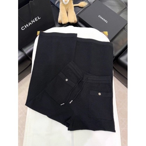 CELINE 25C Early Spring New Webbing Drawstring Pants - Black