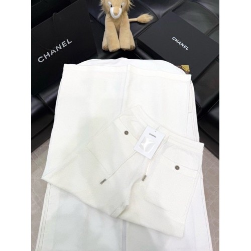 CELINE 25C Early Spring New Webbing Drawstring Pants