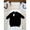 CELINE 25SS Embroidered Polo Short Sleeve - Black CELINE 25SS Embroidered Polo Short Sleeve - Black