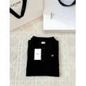 CELINE 25SS Embroidered Polo Short Sleeve - Black CELINE 25SS Embroidered Polo Short Sleeve - Black