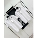 CELINE Arc de Triomphe Embroidered Polo - White