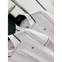 CELINE Arc de Triomphe Embroidered Polo - White