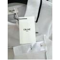 CELINE Arc de Triomphe Embroidered Polo - White