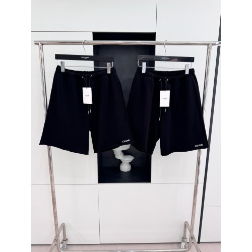 CELINE Embroidered Shorts - Black