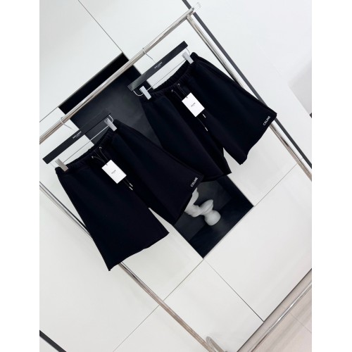 CELINE Embroidered Shorts - Black