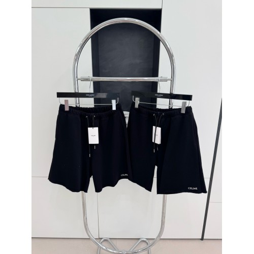 CELINE Embroidered Shorts - Black