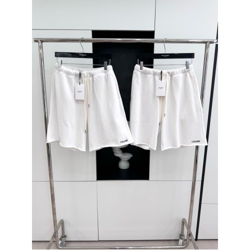 CELINE Embroidered Shorts - White