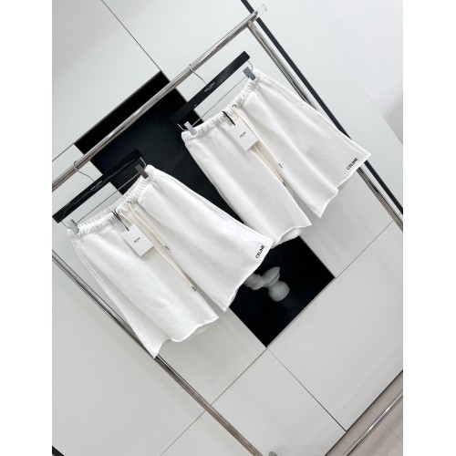 CELINE Embroidered Shorts - White