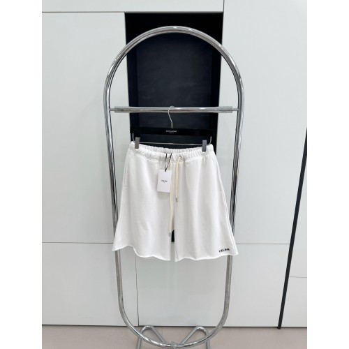 CELINE Embroidered Shorts - White