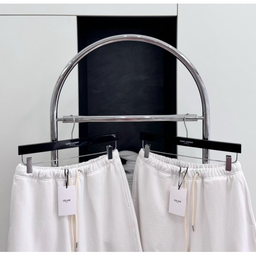 CELINE Embroidered Shorts - White