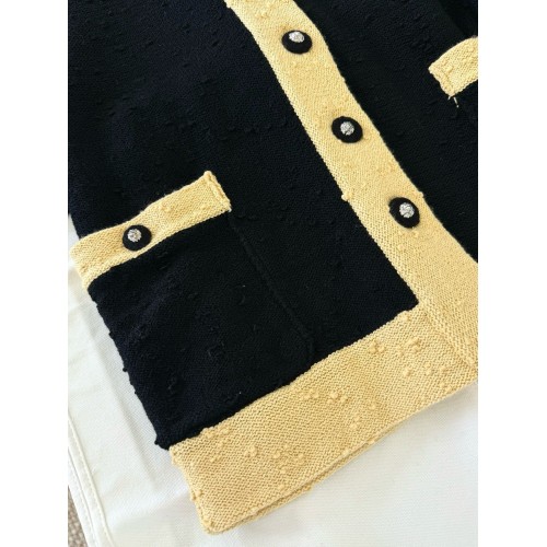 CHANEL 2024FW Belted Cardigan - Black