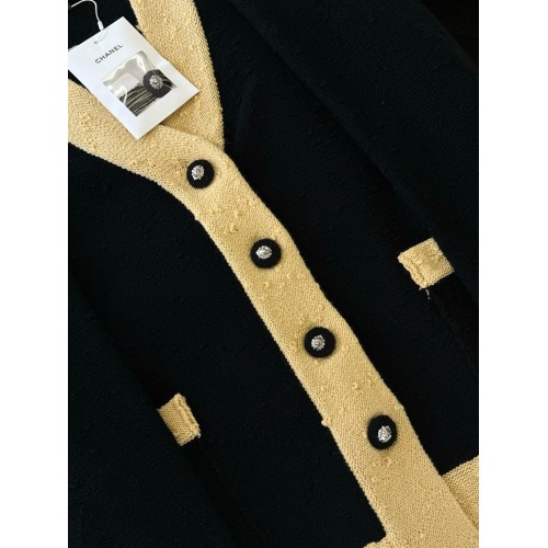 CHANEL 2024FW Belted Cardigan - Black