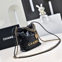 CHANEL 22 Mini Handbag - Calfskin Gold Black