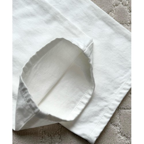 CHANEL 22A Denim Jeans Pants - White CHANEL 22A Denim Jeans Pants - White