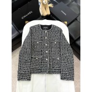 CHANEL 25C Houndstooth Woven Chanel Style Jacket