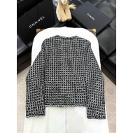 CHANEL 25C Houndstooth Woven Chanel Style Jacket