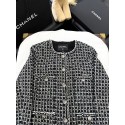 CHANEL 25C Houndstooth Woven Chanel Style Jacket CHANEL 25C Houndstooth Woven Chanel Style Jacket