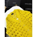 CHANEL 25C Openwork Woven Cardigan - Yellow CHANEL 25C Openwork Woven Cardigan - Yellow