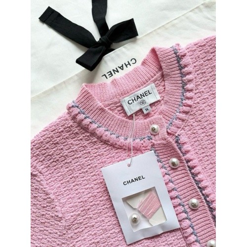 CHANEL 25P Pearl Web Top - Pink CHANEL 25P Pearl Web Top - Pink