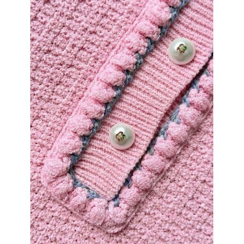 CHANEL 25P Pearl Web Top - Pink CHANEL 25P Pearl Web Top - Pink