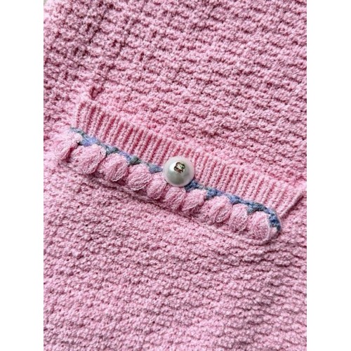 CHANEL 25P Pearl Web Top - Pink CHANEL 25P Pearl Web Top - Pink