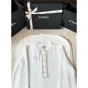 CHANEL 25P Pearl Web Top - White