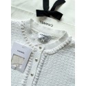 CHANEL 25P Pearl Web Top - White